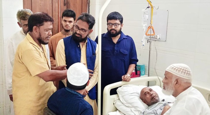 অসুস্থ সাংবাদিক মিন্টুর খোঁজ নিলেন জামায়াত নেতৃবৃন্দ